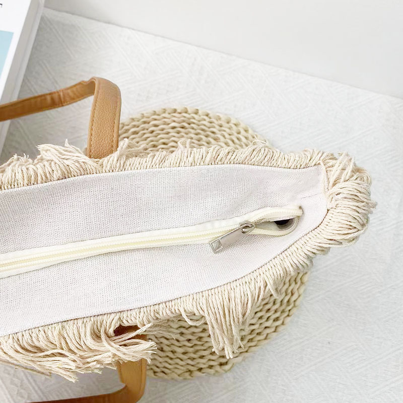 2025 Spring and Summer Season Women's Large Canvas Rainbow Elegant Streetwear Square Zipper Tote Bag