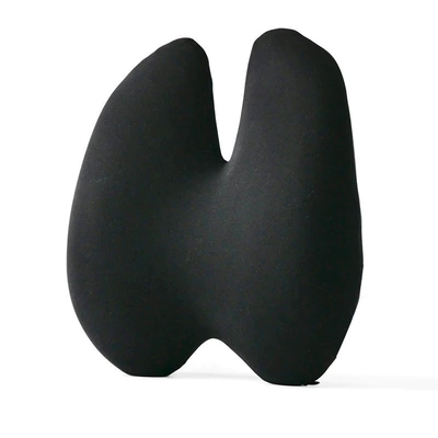 Cross-Border Hot-Selling Pu Lumbar Support Waist support - double-heart-lumbar-support-black-403810cm