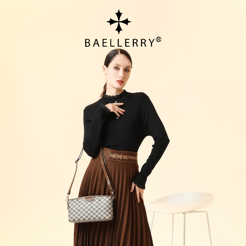 Shoulder Bags for Women. New High-quality Patterned Niche Zipper Crossbody Bag on The Market. Versatile Armpit Bag_voghion.com