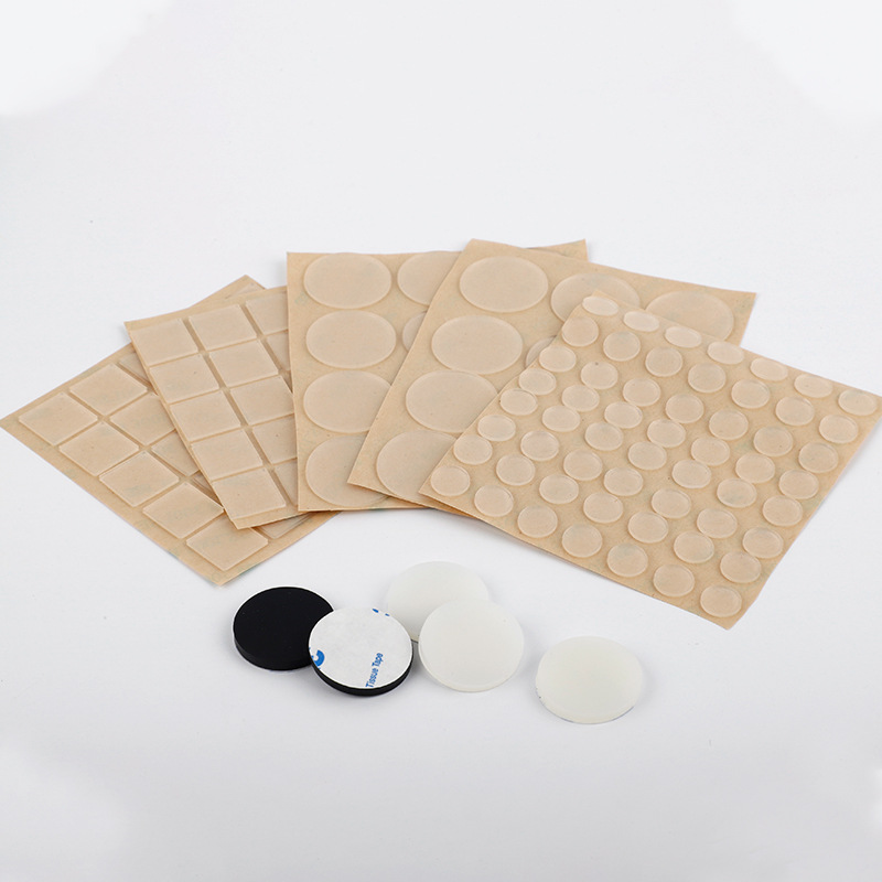 硅胶透明防撞粒贴柜门家用防撞静音减震胶粒缓冲垫脚垫家具防滑