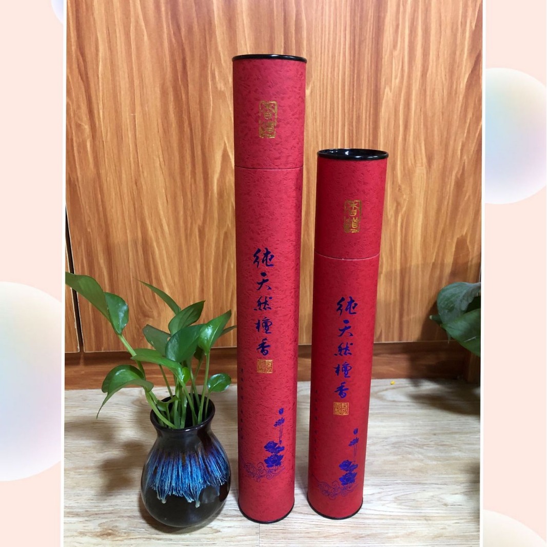 竹签香39.5cm纸罐  厦门纸罐 纸圆筒包装  拜拜香筒