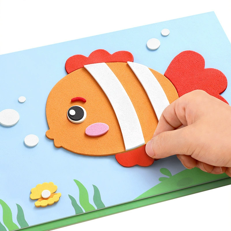 Eva, children's three dimensional EVA cartoons for princess for kindergarten, materials set, shoulder bag, sticker, toy, children's handmade diy, in 3d format
