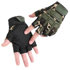 Foreign trade gloves for men and women, half-fingered training mountaineering non-slip free soldier camouflage outdoor sports tactical gloves