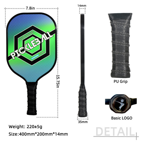 LEIJIAER carbon pickleball racket comes with 2 balls + packaging Pickleball Paddle fashion sports racket