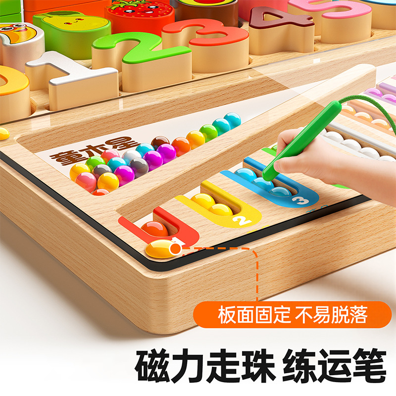 Juguetes Montessori, juguetes educativos para el aprendizaje temprano, rompecabezas geométrico para bebés y niños, juguetes de pensamiento y ensamblaje para bebés de 0 a 3 años, bloques de construcción de regalo. image 4