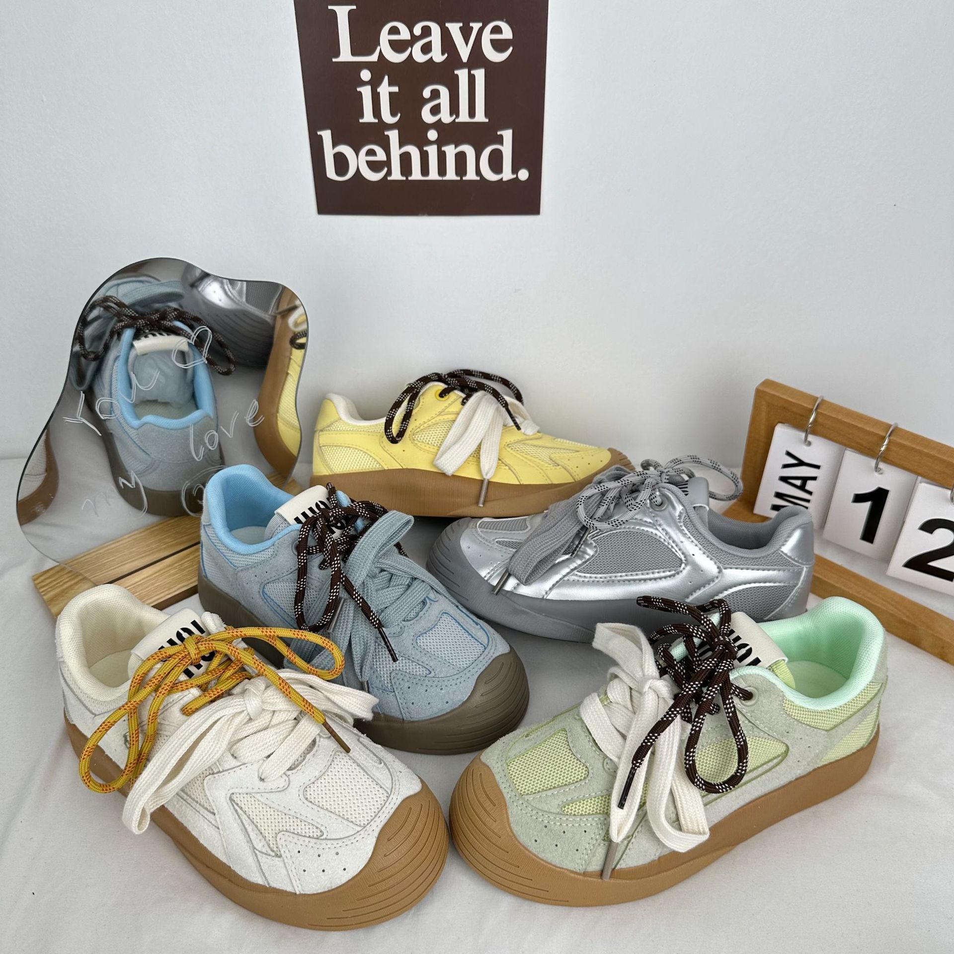 Yuanbo 2024 primavera y verano zapatos de lona transpirables de tela