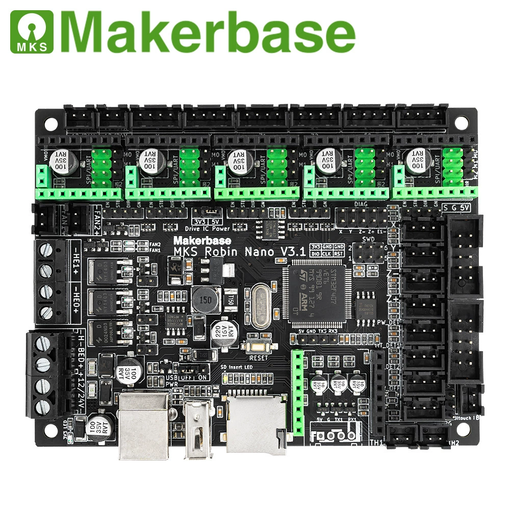 Makerbase MKS Robin Nano V3.1 3D принтер M4 ядро TFT сенсорный экран