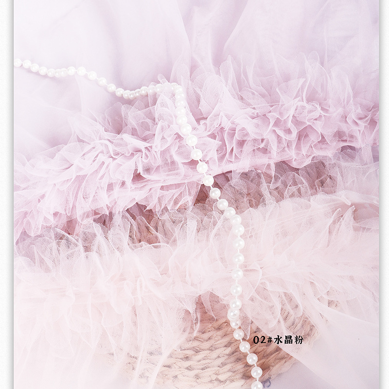 Fábrica de fiestas de flores al por mayor falda de flores empaquetado de malla de moda de color sólido ramo empaquetado de material de florista de cortina de hilo