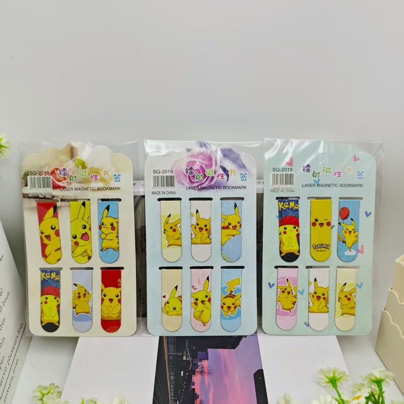 网红新款浪浪山小妖怪6入镭射磁性书签可爱小猪妖可夹磁吸书签批|undefined