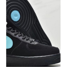 莆田鞋2023新品小红书纯正空军运动鞋男板鞋女鞋黑麂皮蒂芙尼蓝