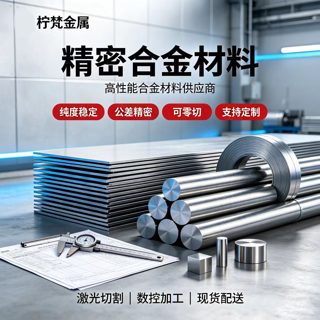 6j22高磁导率合金 精密合金  定尺下料来图加工 可应用能源化工