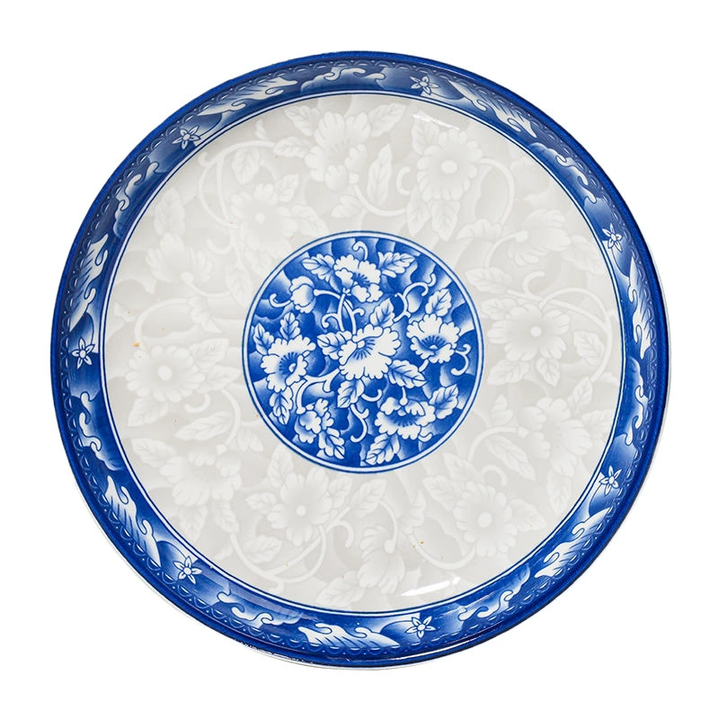 Голубая и белая porcelain керамическая тарелка для дома новая сервировка, тарелка для риса porcelain тарелка чаша блюдо, дом