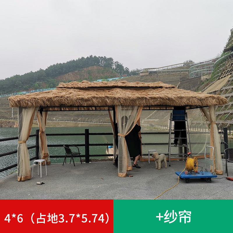 4* 6m 파빌리온 + 천 (대형 공간은 케이터링용으로 사용 가능)