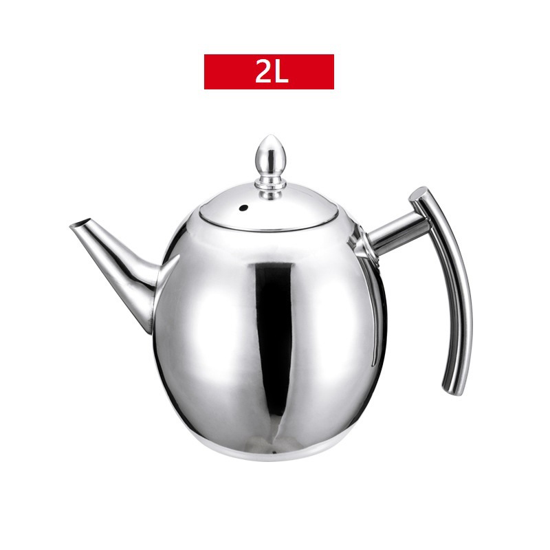 Olla de Oliva de acero inoxidable Hotel cafetera restaurante Moka restaurante con malla de fugas botella de agua fría hogar tetera