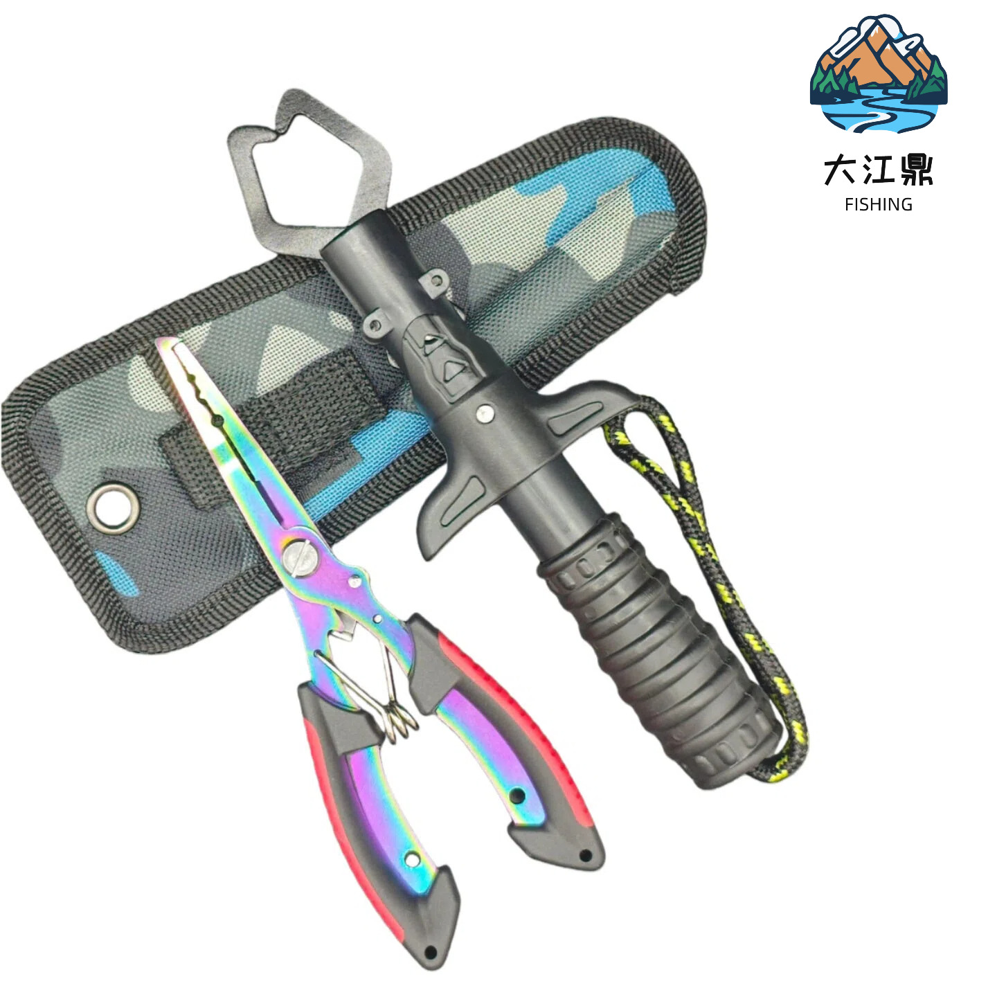 Stainless Steel Lure Pliers, Eagle-Beak Color Titanium Fish Control Pliers, Hook Removal Fishing Pliers, Multi-Functional Lure Pliers