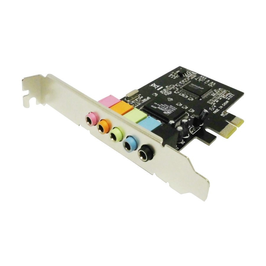 Tarjeta de sonido independiente PCIe 5 - en - 1 5.1 canales de sonido estéreo PC de escritorio tarjeta de sonido integrada PCI-E 8738