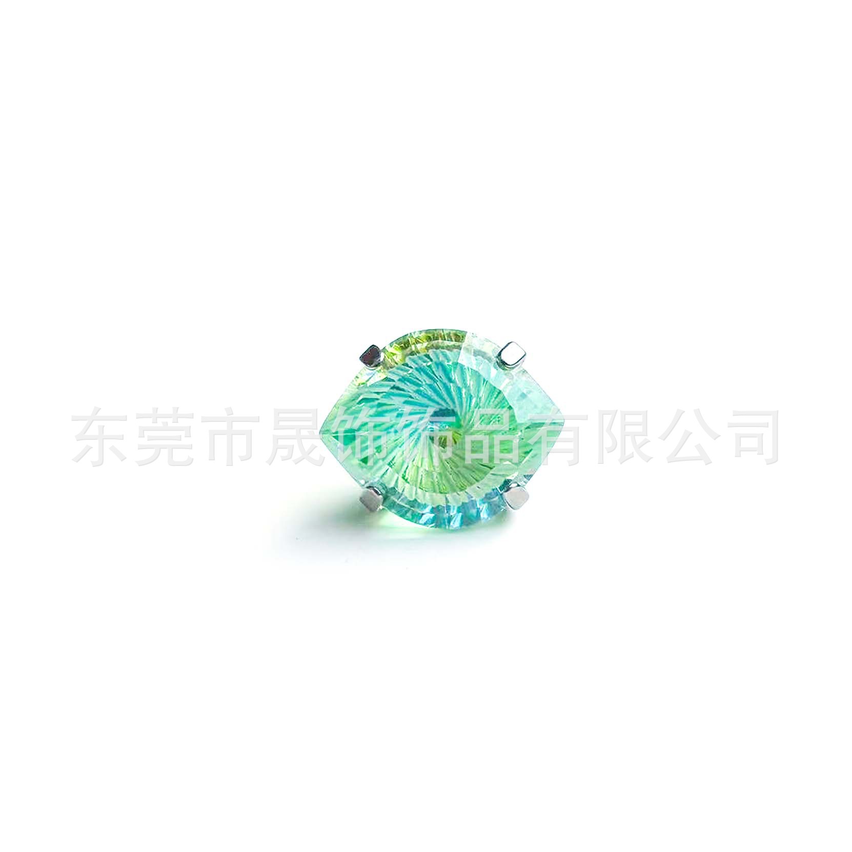 F136 Titanium Alloy Ear Stud 恶魔之眼天使之眼碗底 Prong Studded Cubic Zirconia Labret Stud G23 Piercing Jewelry 头
