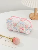 K1198-pink rose blue knot-S