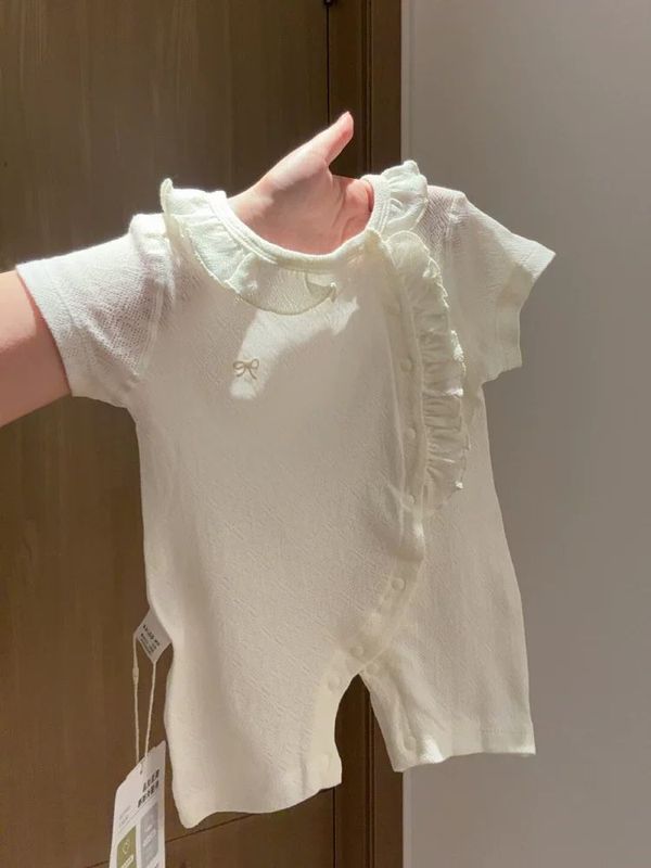 ベビージャンプスーツ女の子夏ジャカードロンパースベビー純綿タイプ A 夏服ベビージャンプスーツ 5|undefined