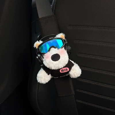 Seat belt shoulder pad Car Seatbelt Shoulder Pads - black-shoulder-pads-yeyesi-highland