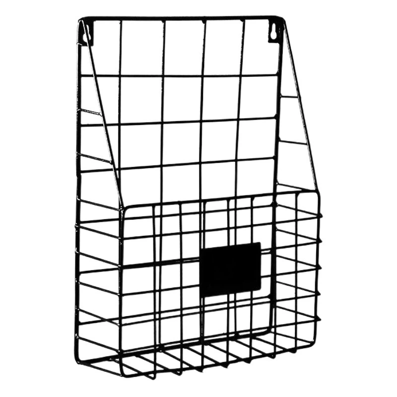 Оптовая творческая простая железная сетка газетная стойка Украшение стен дома настенная полка для хранения газет и журналов