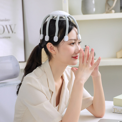 Octopus Head Massager Smart Bluetooth Multi-Dimensional Vibrating Scalp Relaxation Sleep Unblocking Decompression Massager