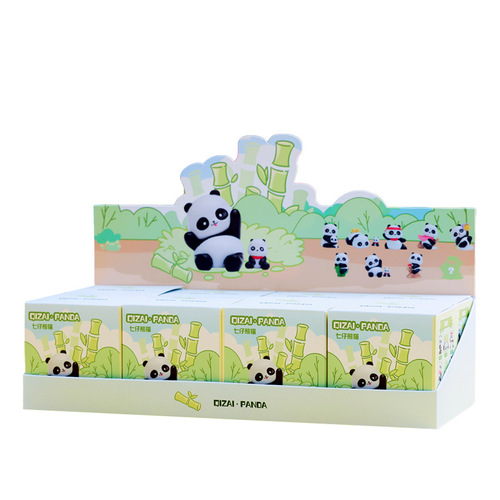 Creative new blind box Qizai Panda big cute cartoon trendy resin toy gift ornaments for children's gifts