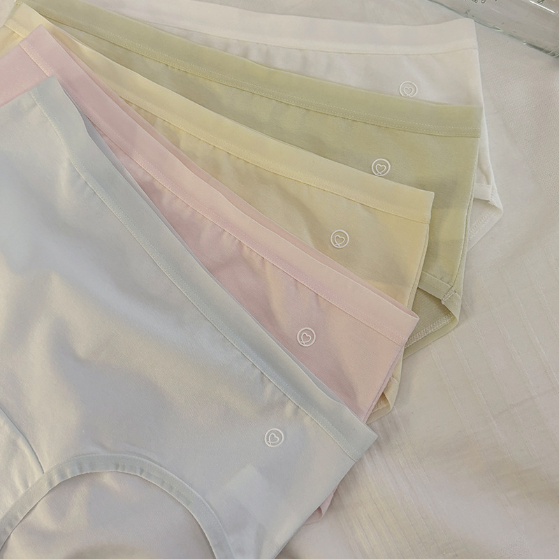 愛心婦人用下着 10A 抗菌綿100%快適夏用純綿タイプシームレスノンスリップ下着 女性用40S