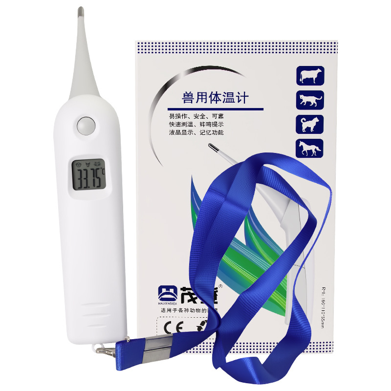 Cabeza suave veterinario termómetro electrónico termómetro cerdo ganado ovejas gato perro mascota alta anal termómetro