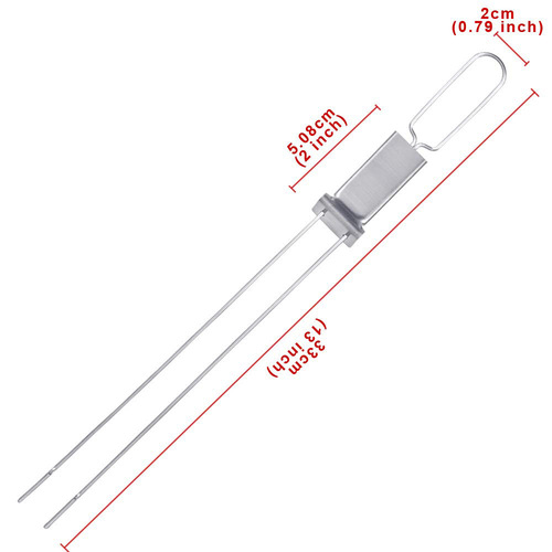 Zibo 430 outdoor stainless steel barbecue fork barbecue skewers double needle with push plate BBQ metal barbecue skewers barbecue tool