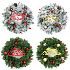 アマゾンの外国貿易のクリスマスの花輪を卸売りします。