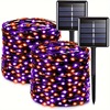 2pack Total 240led 80ft Solar Orange purple Halloween跨境|ms