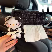Xiaoxiangfeng Hepburn Kitty автомобильная коробка для салфеток, милая ретро-автомобильная коробка для хранения бумаги, подвесная сумка