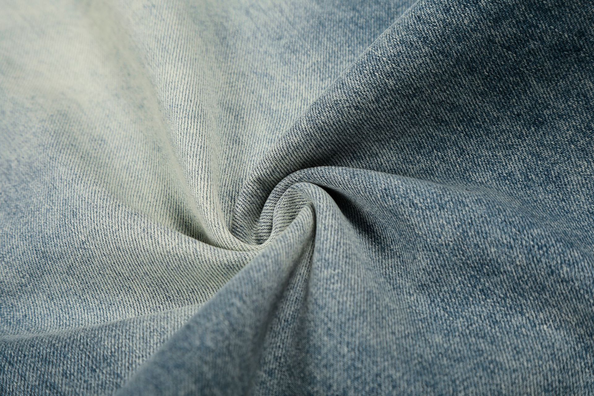Vintage Distressed Flared Denim Jeans High Street Cotton Blend_voghion.com