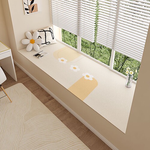 Fresh and clean leather PVC bay window mat waterproof for all seasons, wipeable, no-wash, easy to care for and cutable
