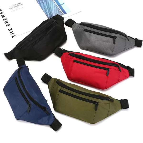 Cross-border waist bag men's and women's Oxford cloth chest bag outdoor sports mobile phone waist bag casual shoulder messenger bag foreign trade waist bag