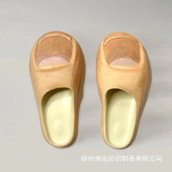 Mira mi pulgar pisar zapatillas de mierda, zapatillas para hombres y mujeres, zapatillas caseras de nicho creativas, zapatos de pareja, zapatillas de algodón image 2
