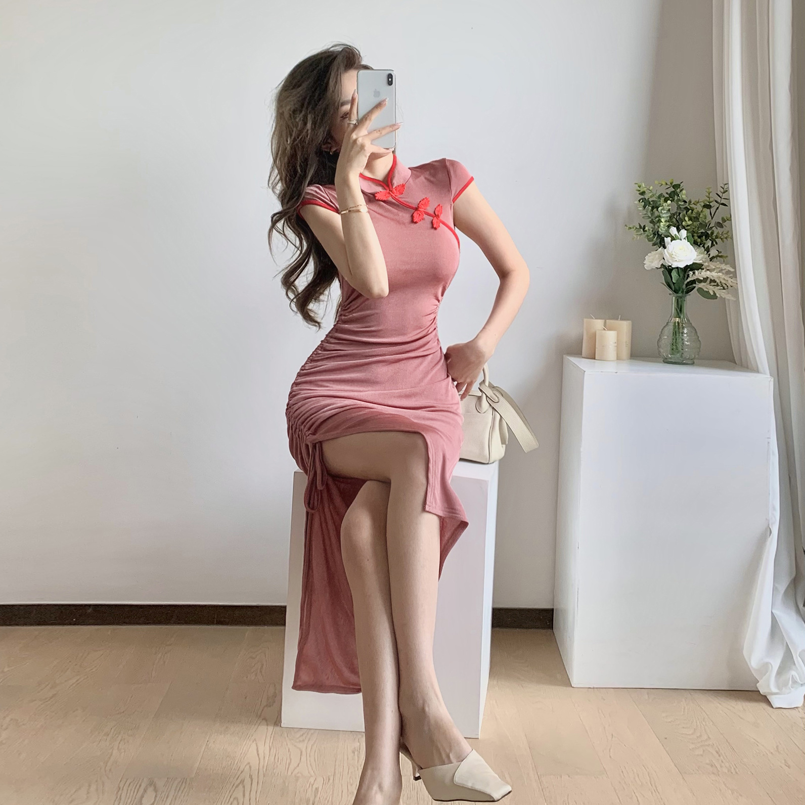 Summer elegant retro long dress