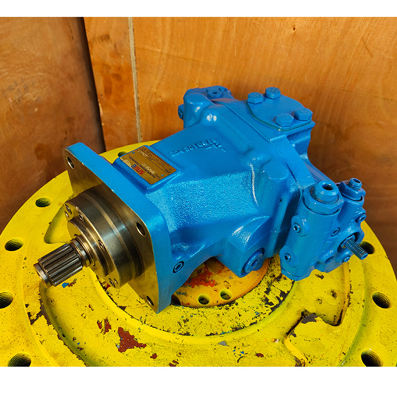 LINDE BMF50/75-01系列的弯轴活塞式液压马达 花键轴输出 同侧油