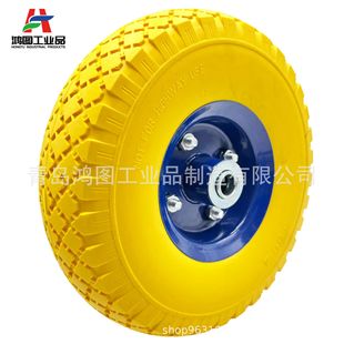 Factory Customized 10X3.00-4 Foam Wheel 260X85 Warehouse Truck Caster 10inch Pu Polyurethane Solid Tire