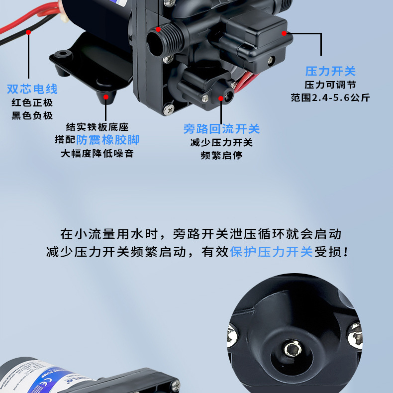 42款12v24v隔膜泵