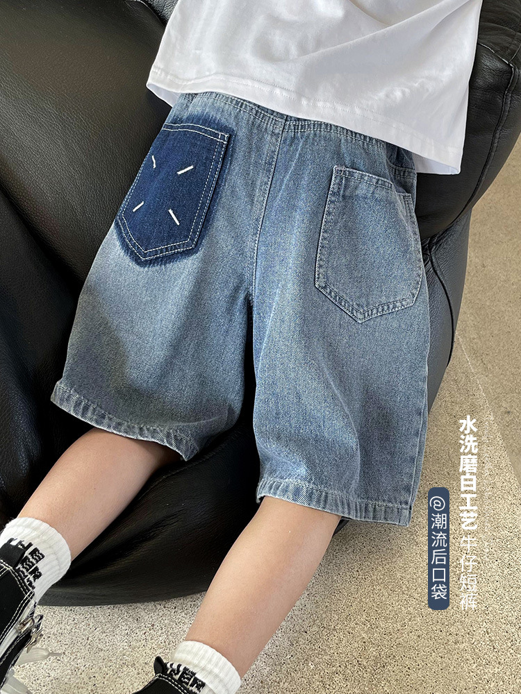 Summer denim skirt for boys