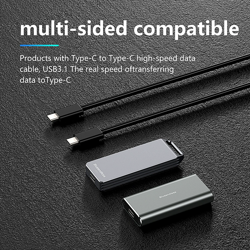 Корпус для мобильного NVMe-накопителя M.2 2242, корпус для твердотельного диска, ноутбук, Type-C