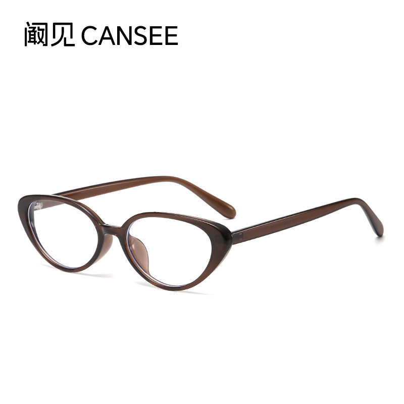 Y6614 New Retro Cat-Eye Oval Glasses Frame European and American Internet Celebrity Street Shooting Slimming Look Small Face Anti-Blue Light Flat Mirror Y6614 New Retro Cat-Eye Oval Glasses Frame European and American Internet Celebrity Street Shooting Slimming Look Small Face Anti-Blue Light Flat Mirror