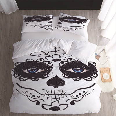 Manufactor Cross border Three 3D Digital printing Quilt cover pillow case bedding Cartoon sets dormitory Foreign trade Three