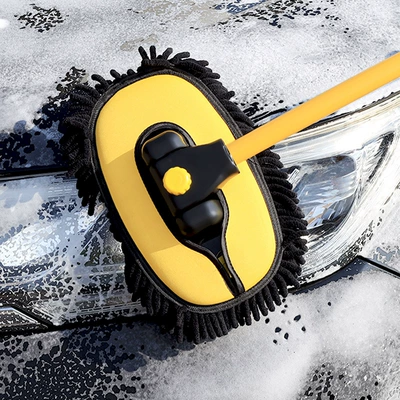 Car cleaning tools: non-damaging soft bristle brush, car
