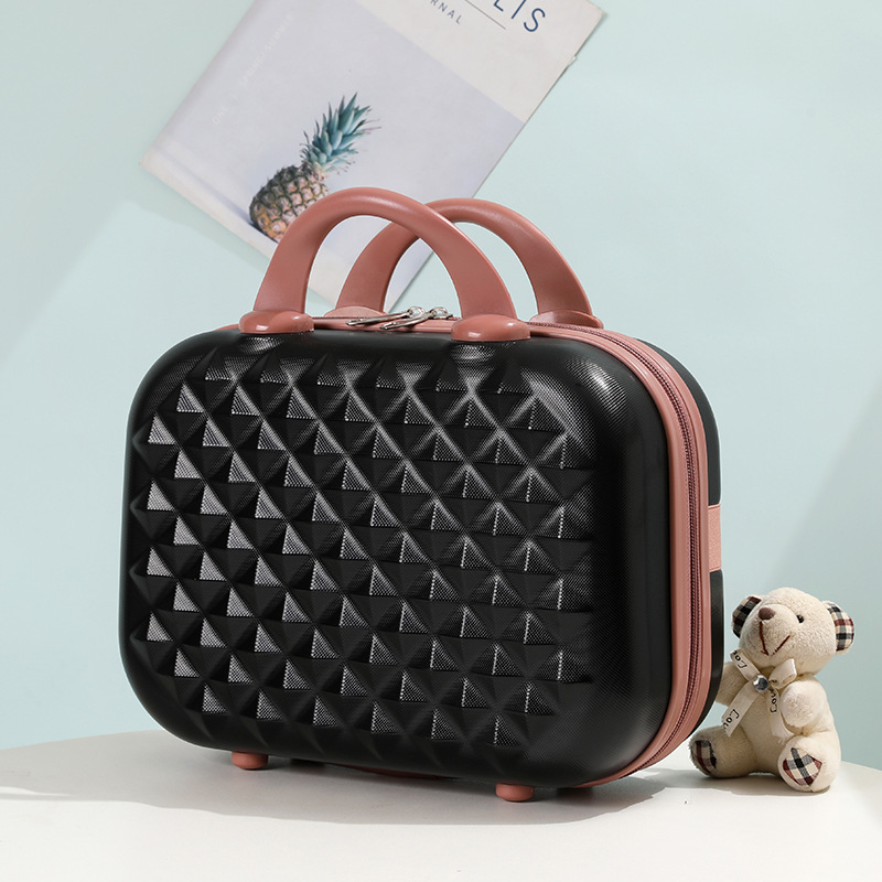 14 pulgadas mini Corea del Sur cremallera retro portátil caso cosmético niño y madre equipaje regalo caso bolsa de cosméticos bolsa al por mayor