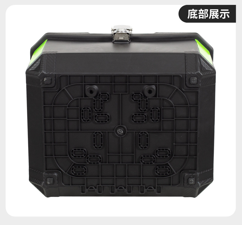 Cross-border motorcycle tail box, large-capacity detachable motorcycle trunk, waterproof storage box for electric bikes