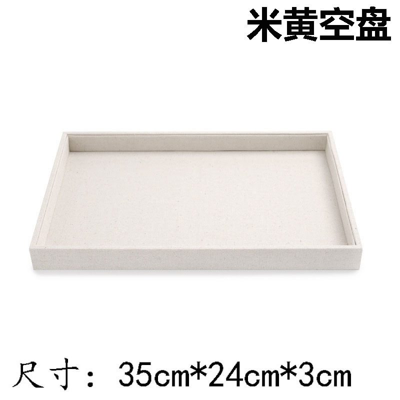 Muestra de joyería negra de alta calidad de tela de vello para ver paletas de joyería caja de almacenamiento collar de joyería anillo bandeja de visualización image 22