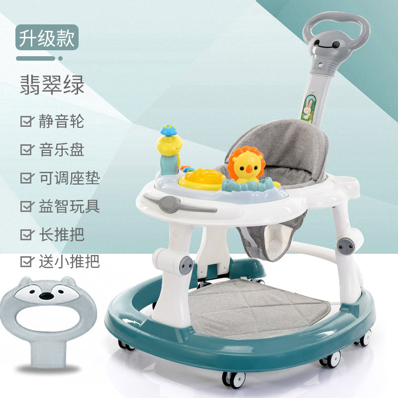 Baby Walker anti-o-pierna multifuncional resistente a la caída anti-Flip niña niño bebé ayuda para caminar carro portátil en forma de U image 13
